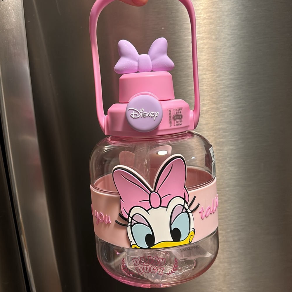 1-pack Disney Daisy Straw Hopper Bottle Water Bottle 1.1L gi… - Picture 2 of 11